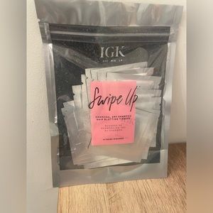 New! IGK Swipe Up Charcoal Dry Shampoo Hair Blotting Tissues